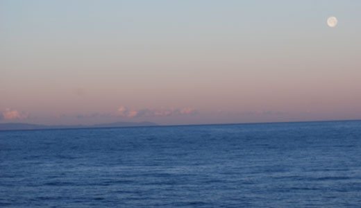 Laguna Beach sunrise toward Catalina Island