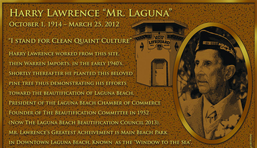 Harry Lawrence Day plaque