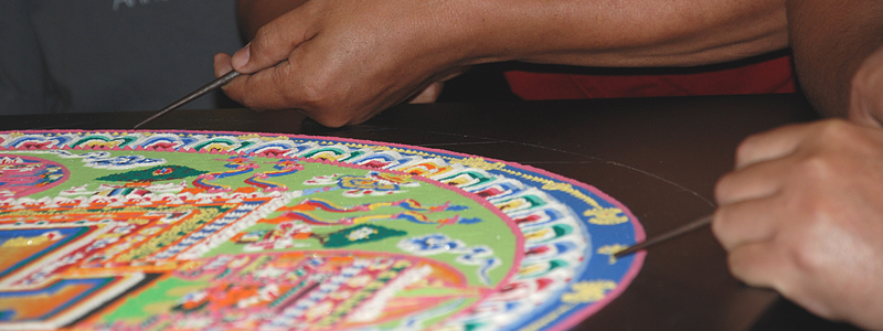 The Monks Are Returning Tues, Nov. 5th, 2013 to Build a Sand Mandala!