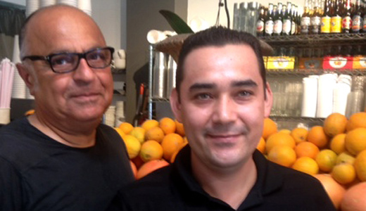 Anastasia Cafe Owner Amir Gharavi and GM Enrique Sota520