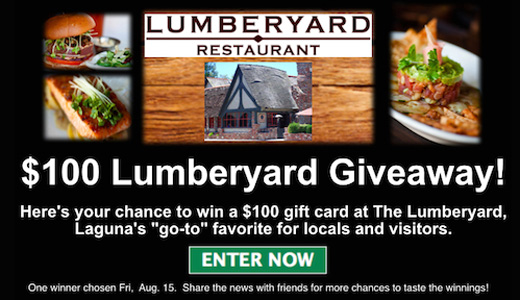 Lumberyard Restaurant giveaway 