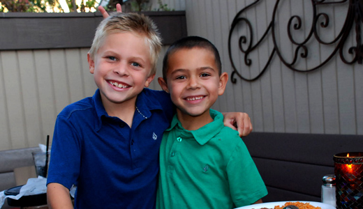 The next generation? Benson (8) and little brother Braden (6) Avila