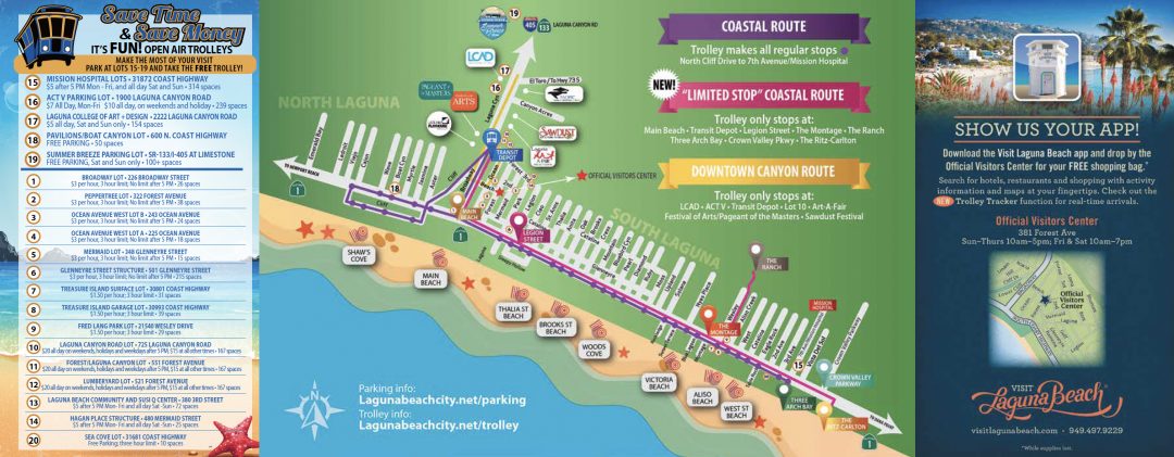 Laguna Beach 2017 Trolley Map - Laguna Beach