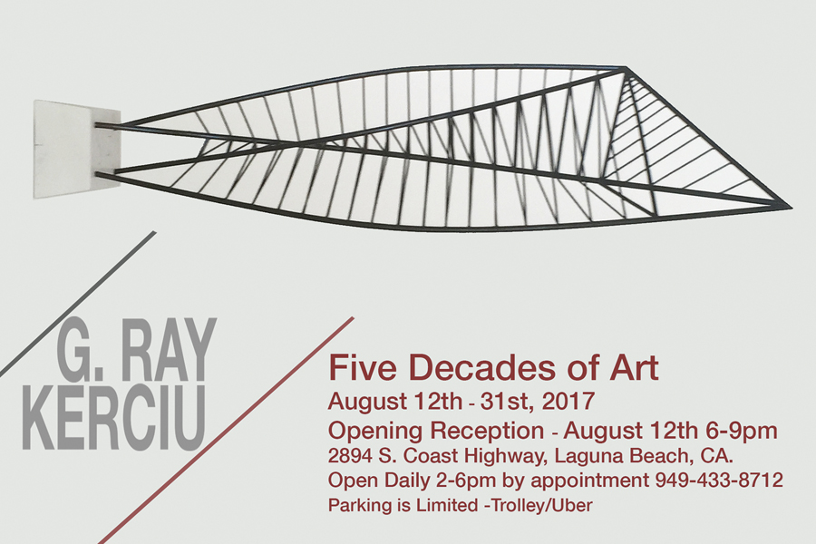 Nationally Renowned Artist G. Ray Kerciu Hosts Reception Aug 12th