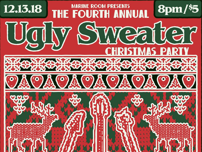 Ugly Sweater Christmas Party Marine Room Laguna Beach