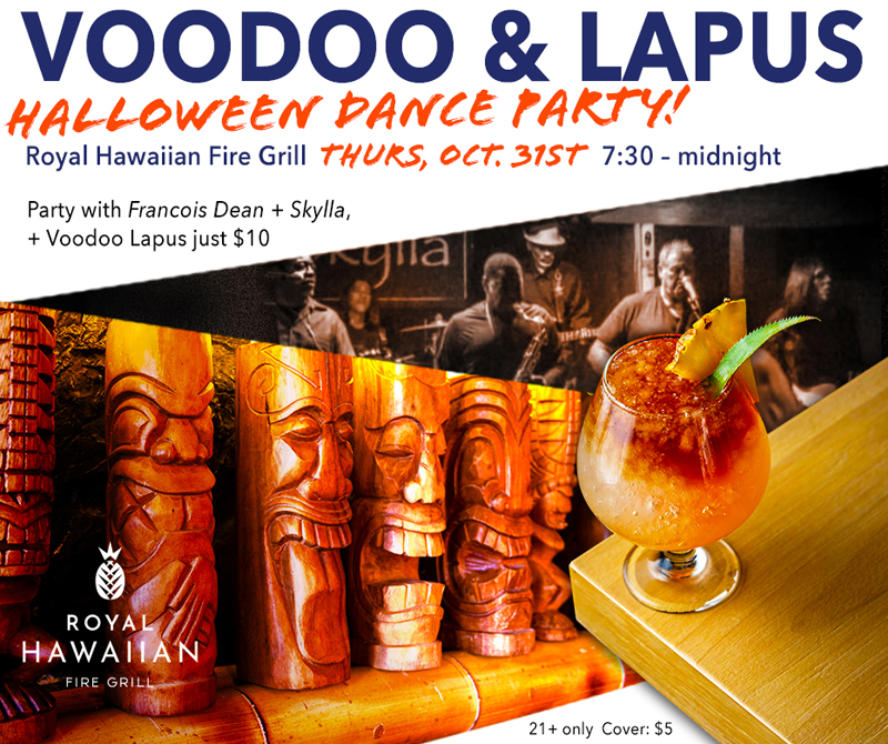 Royal Hawaiian Hosts Oct 31st “Voodoo & Lapus” Party